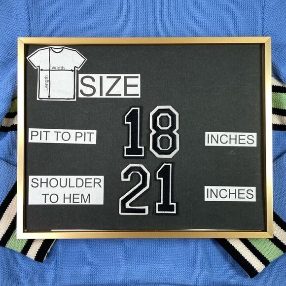 St. John Sport Womens Petite Blue Striped Long Sleeve Top - Picture 9 of 9